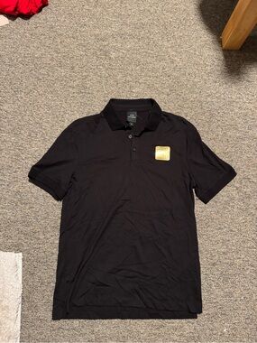 A/X Armani Exchange Men’s Black Polo Shirt Size S